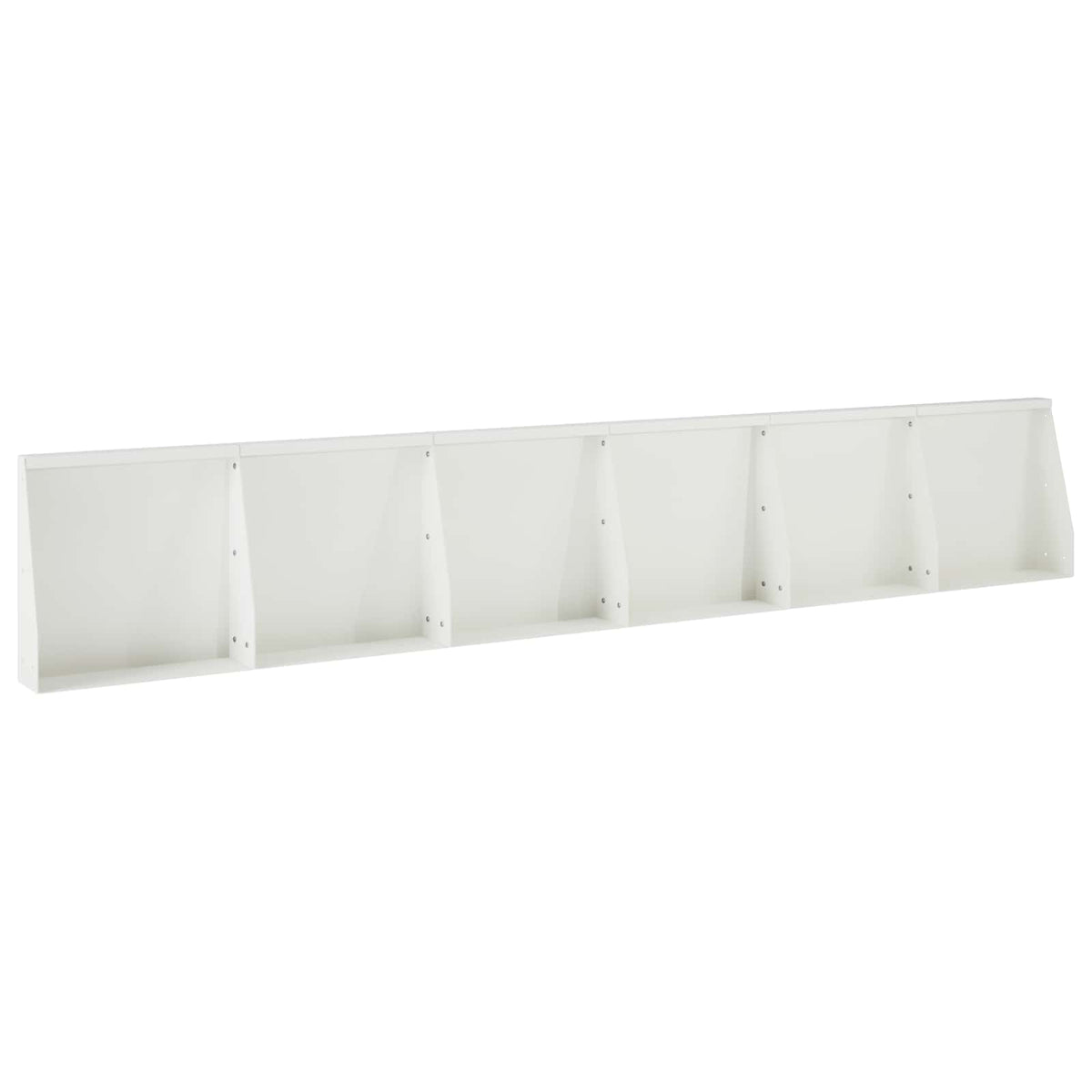 Retaining Wall 6 pcs 40 x 12 x 50 cm Steel White
