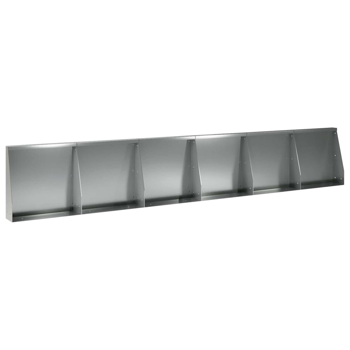 Retaining Wall 6 pcs 40 x 12 x 50 cm Galvanised Steel Silver