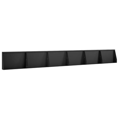 Retaining Wall 6 pcs 60 x 12 x 30 cm Steel Black