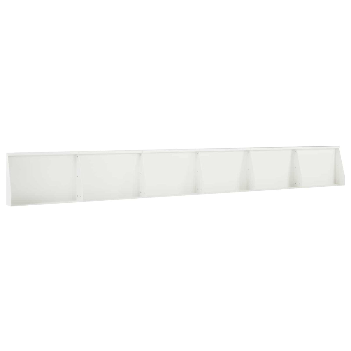 Retaining Wall 6 pcs 60 x 12 x 30 cm Steel White