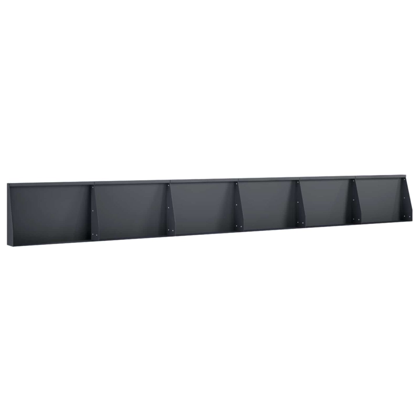 Retaining Wall 6 pcs 60 x 12 x 30 cm Steel Anthracite