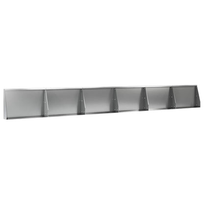 Retaining Wall 6 pcs 60 x 12 x 30 cm Galvanised Steel Silver