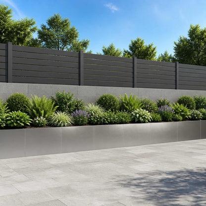 Retaining Wall 6 pcs 60 x 12 x 50 cm Stainless Steel Silver