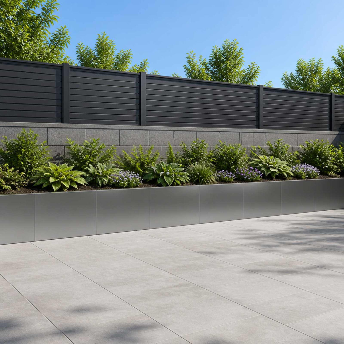 Retaining Wall 6 pcs 60 x 12 x 30 cm Galvanised Steel Silver