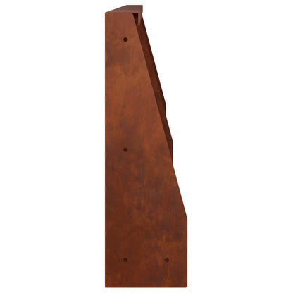 Retaining Wall 6 pcs 60 x 12 x 40 cm Weathering Steel Rusty