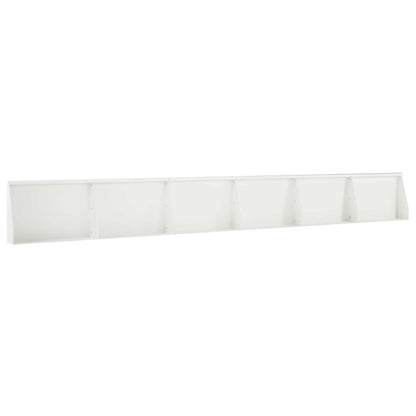 Retaining Wall 6 pcs 60 x 12 x 50 cm Steel White