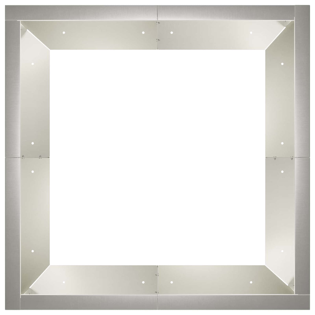 Retaining Wall 4 pcs 100 x 100 x 30 cm Stainless Steel Silver