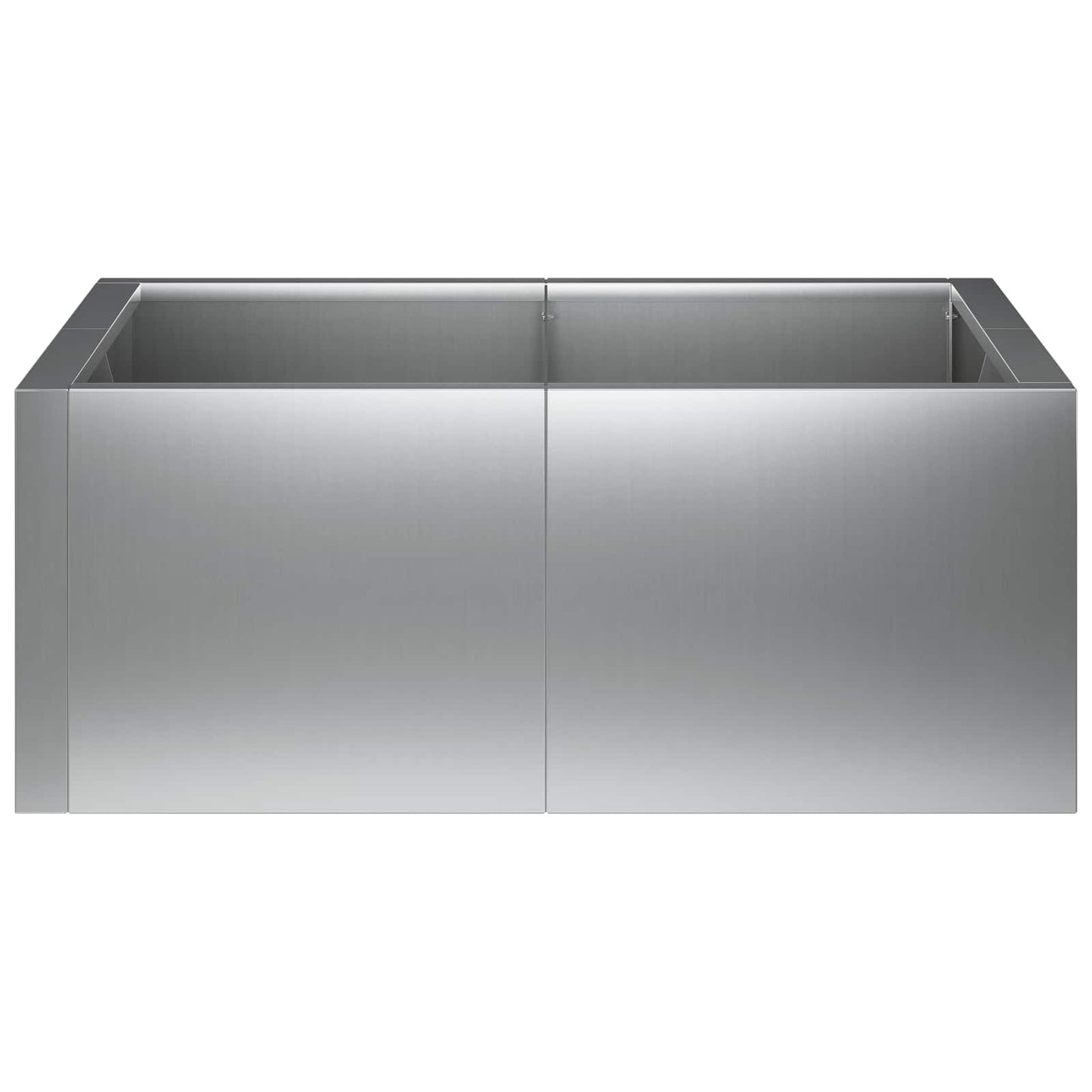Retaining Wall 4 pcs 100 x 100 x 30 cm Galvanised Steel Silver