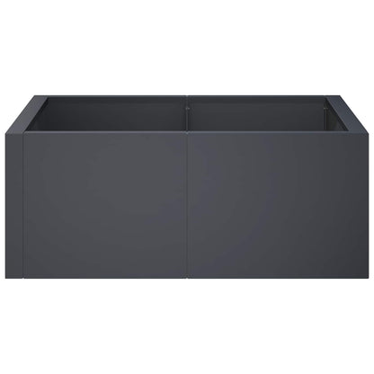 Retaining Wall 4 pcs 100 x 100 x 40 cm Steel Anthracite