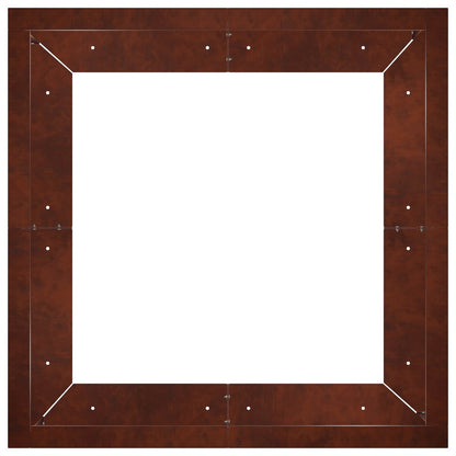 Retaining Wall 4 pcs 100 x 100 x 40 cm Weathering Steel Rusty
