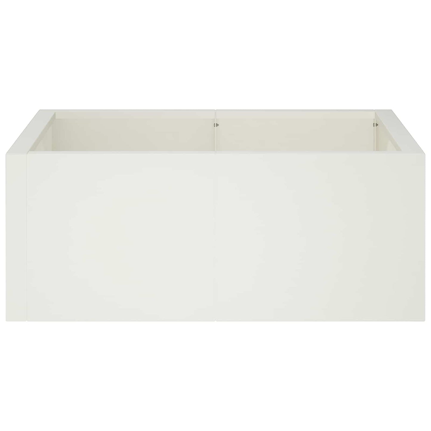 Retaining Wall 4 pcs 100 x 100 x 50 cm Steel White