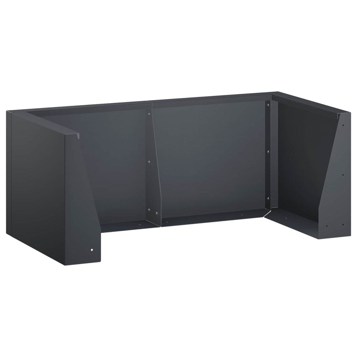 Retaining Wall 4 pcs 100 x 100 x 50 cm Steel Anthracite