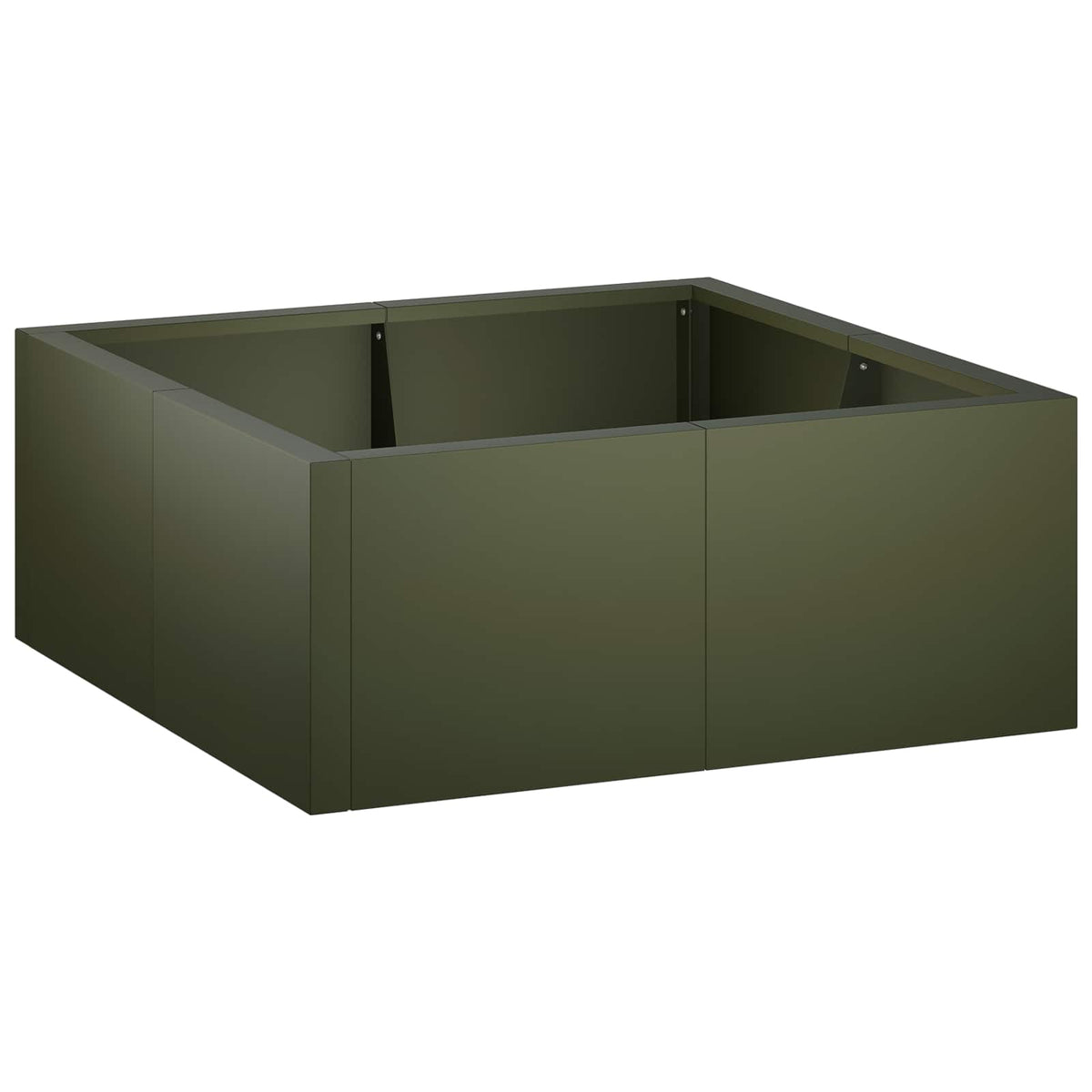 Retaining Wall 4 pcs 100 x 100 x 50 cm Steel Olive Green