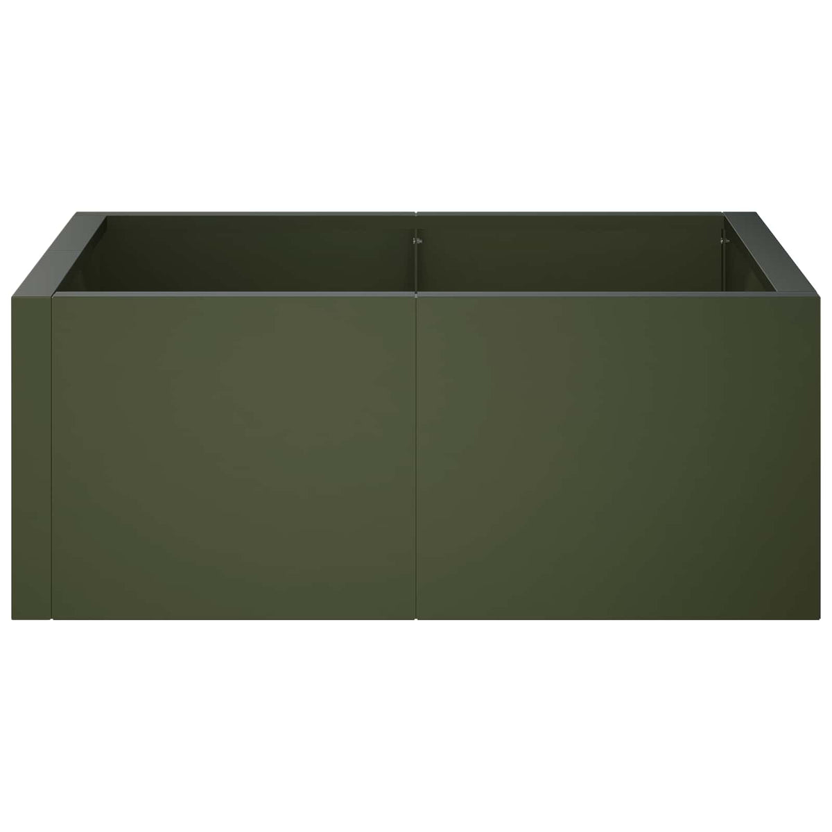 Retaining Wall 4 pcs 100 x 100 x 50 cm Steel Olive Green