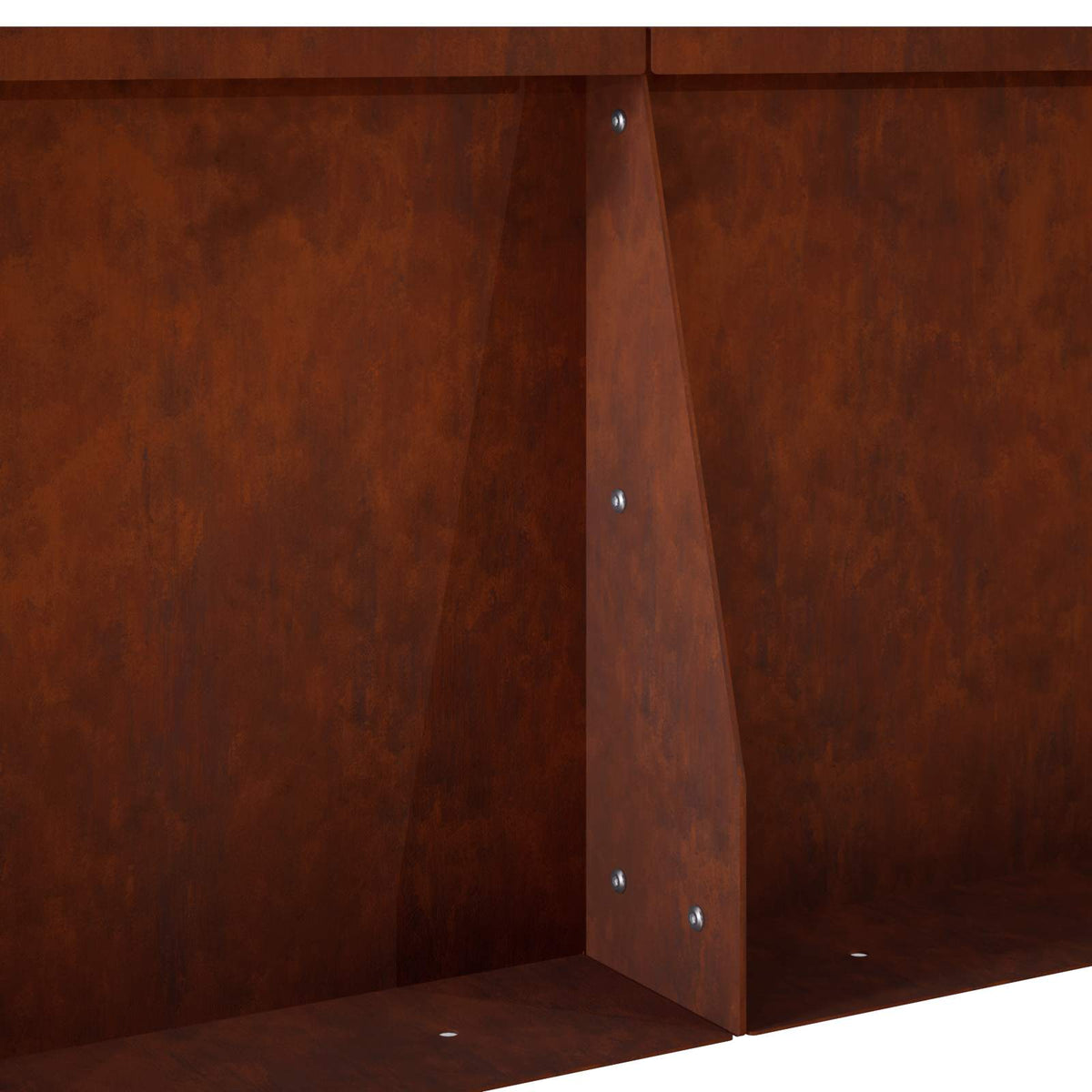 Retaining Wall 4 pcs 100 x 100 x 50 cm Weathering Steel Rusty