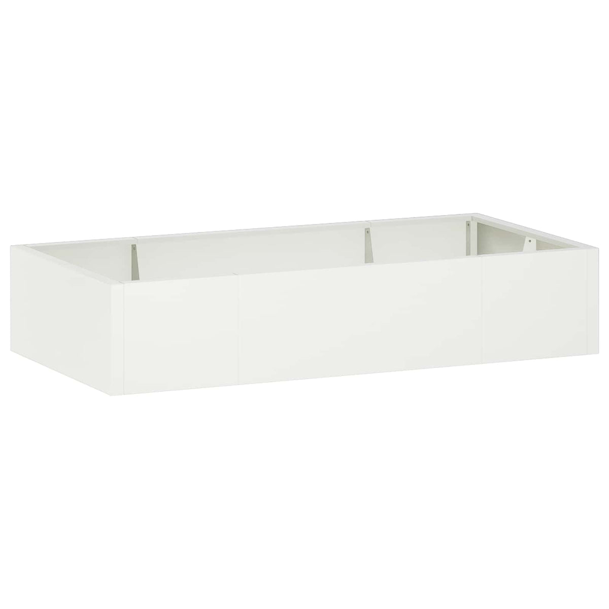 Retaining Wall 6 pcs 200 x 100 x 30 cm Steel White