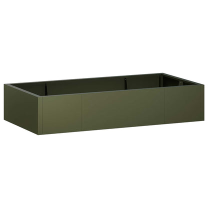 Retaining Wall 6 pcs 200 x 100 x 30 cm Steel Olive Green
