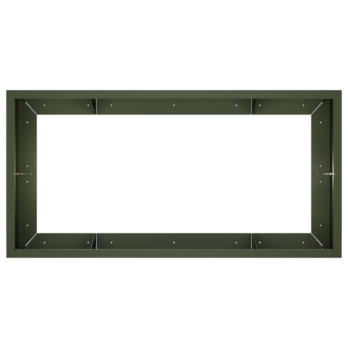 Retaining Wall 6 pcs 200 x 100 x 30 cm Steel Olive Green