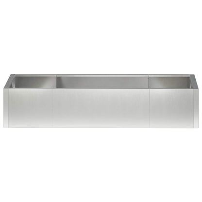 Retaining Wall 6 pcs 200 x 100 x 30 cm Stainless Steel Silver