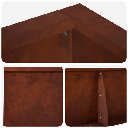 Retaining Wall 6 pcs 200 x 100 x 30 cm Weathering Steel Rusty
