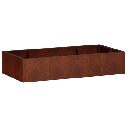 Retaining Wall 6 pcs 200 x 100 x 30 cm Weathering Steel Rusty