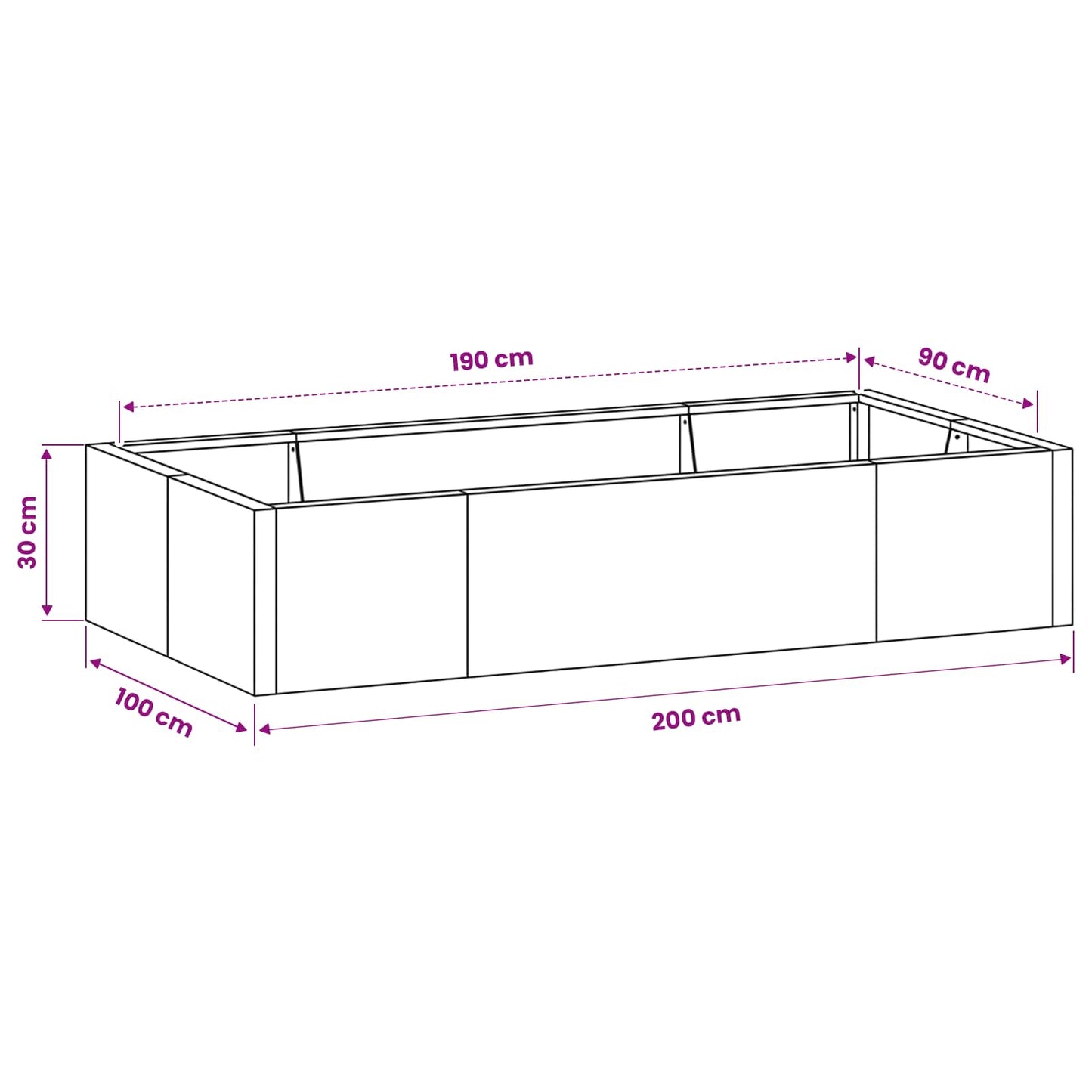 Retaining Wall 6 pcs 200 x 100 x 30 cm Weathering Steel Rusty
