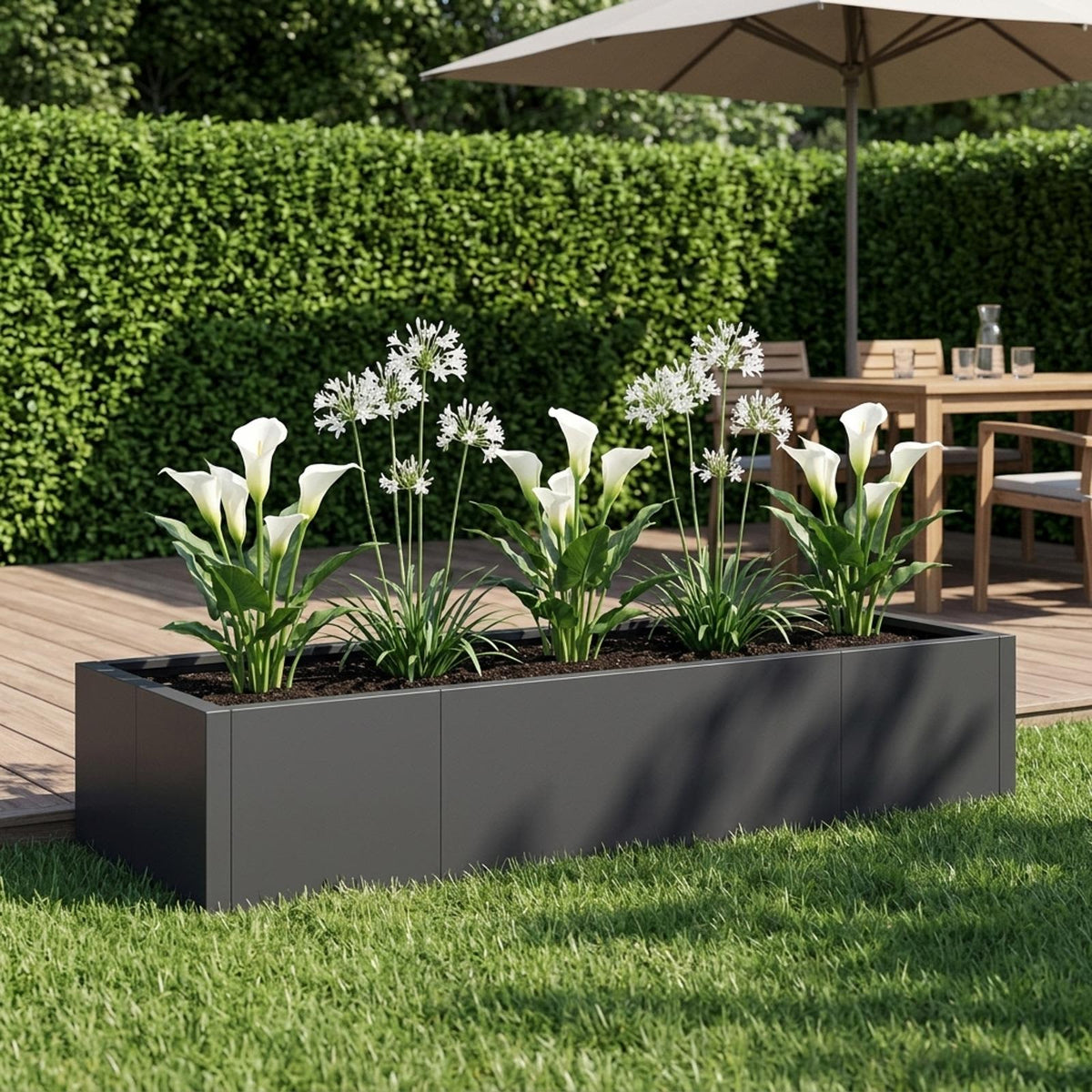 Retaining Wall 6 pcs 200 x 100 x 30 cm Steel Black