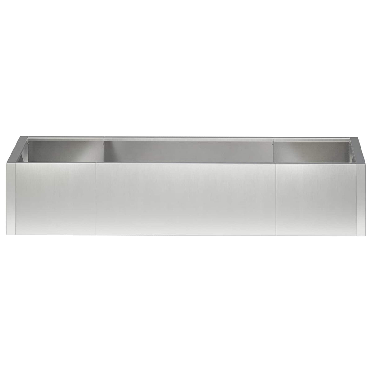 Retaining Wall 6 pcs 200 x 100 x 40 cm Stainless Steel Silver