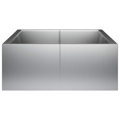Retaining Wall 6 pcs 200 x 100 x 40 cm Galvanised Steel Silver