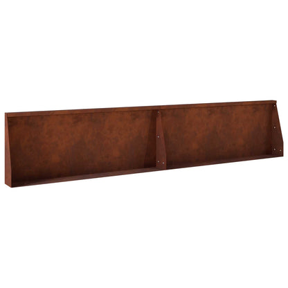 Retaining Wall 6 pcs 200 x 100 x 40 cm Weathering Steel Rusty
