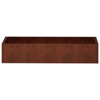 Retaining Wall 6 pcs 200 x 100 x 40 cm Weathering Steel Rusty