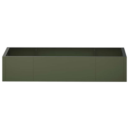 Retaining Wall 6 pcs 200 x 100 x 50 cm Steel Olive Green