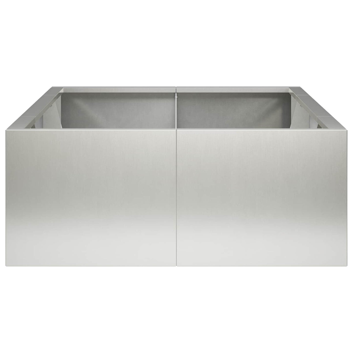 Retaining Wall 6 pcs 200 x 100 x 50 cm Stainless Steel Silver