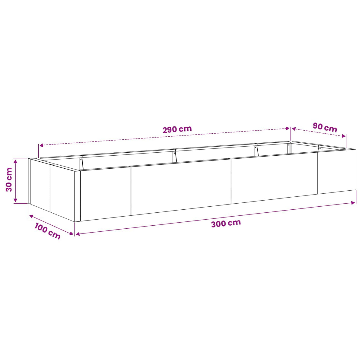 Retaining Wall 8 pcs 300 x 100 x 30 cm Steel Black