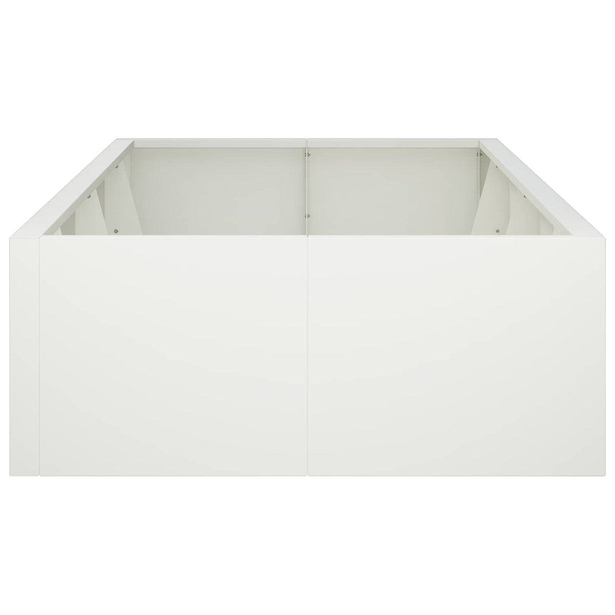 Retaining Wall 8 pcs 300 x 100 x 30 cm Steel White