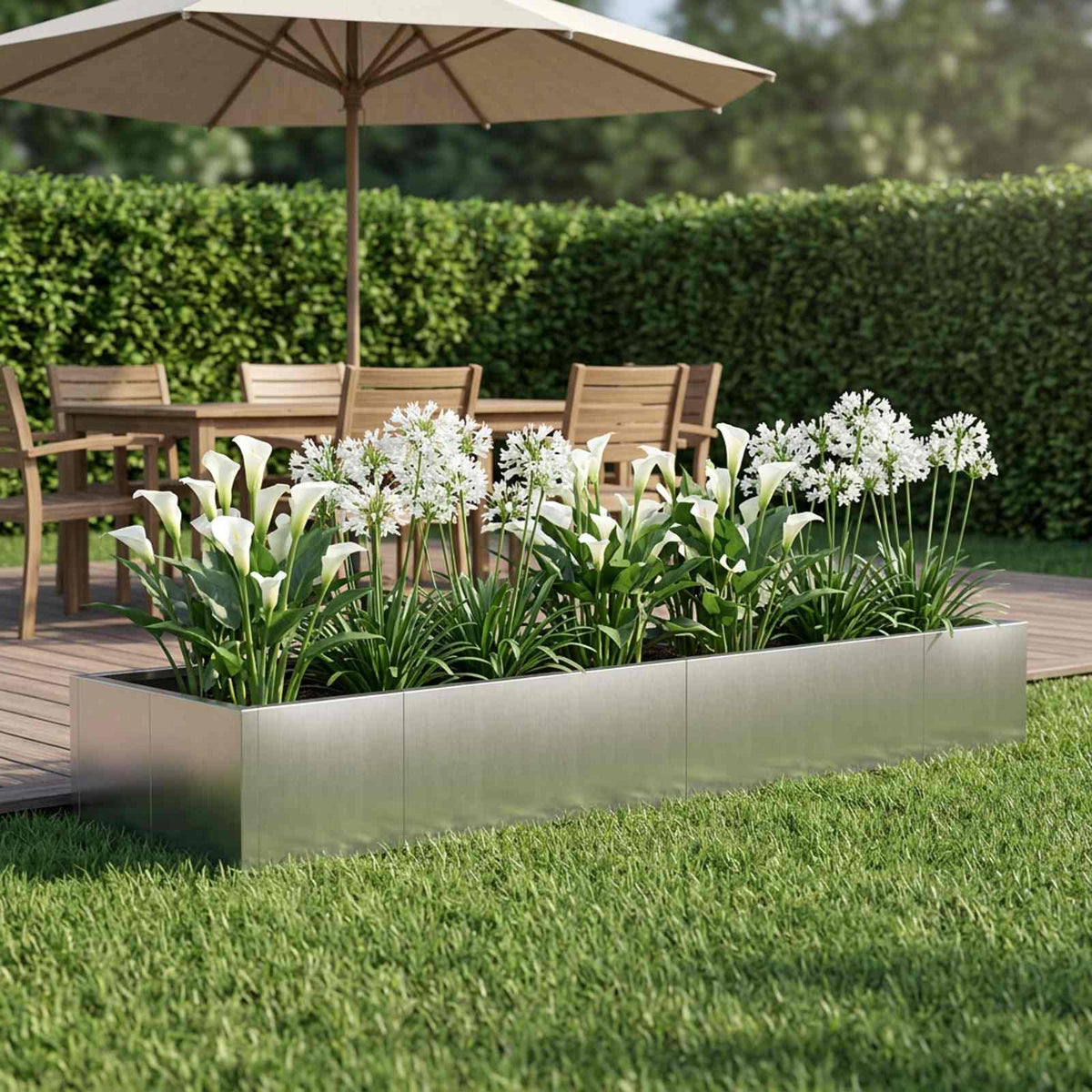 Retaining Wall 8 pcs 300 x 100 x 30 cm Stainless Steel Silver