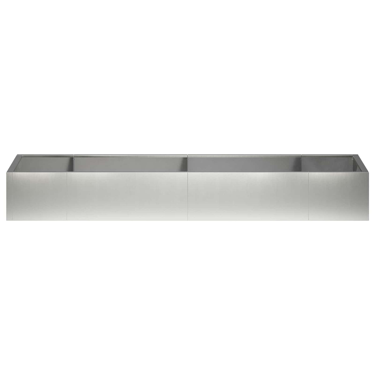 Retaining Wall 8 pcs 300 x 100 x 30 cm Stainless Steel Silver