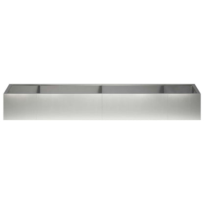 Retaining Wall 8 pcs 300 x 100 x 30 cm Stainless Steel Silver