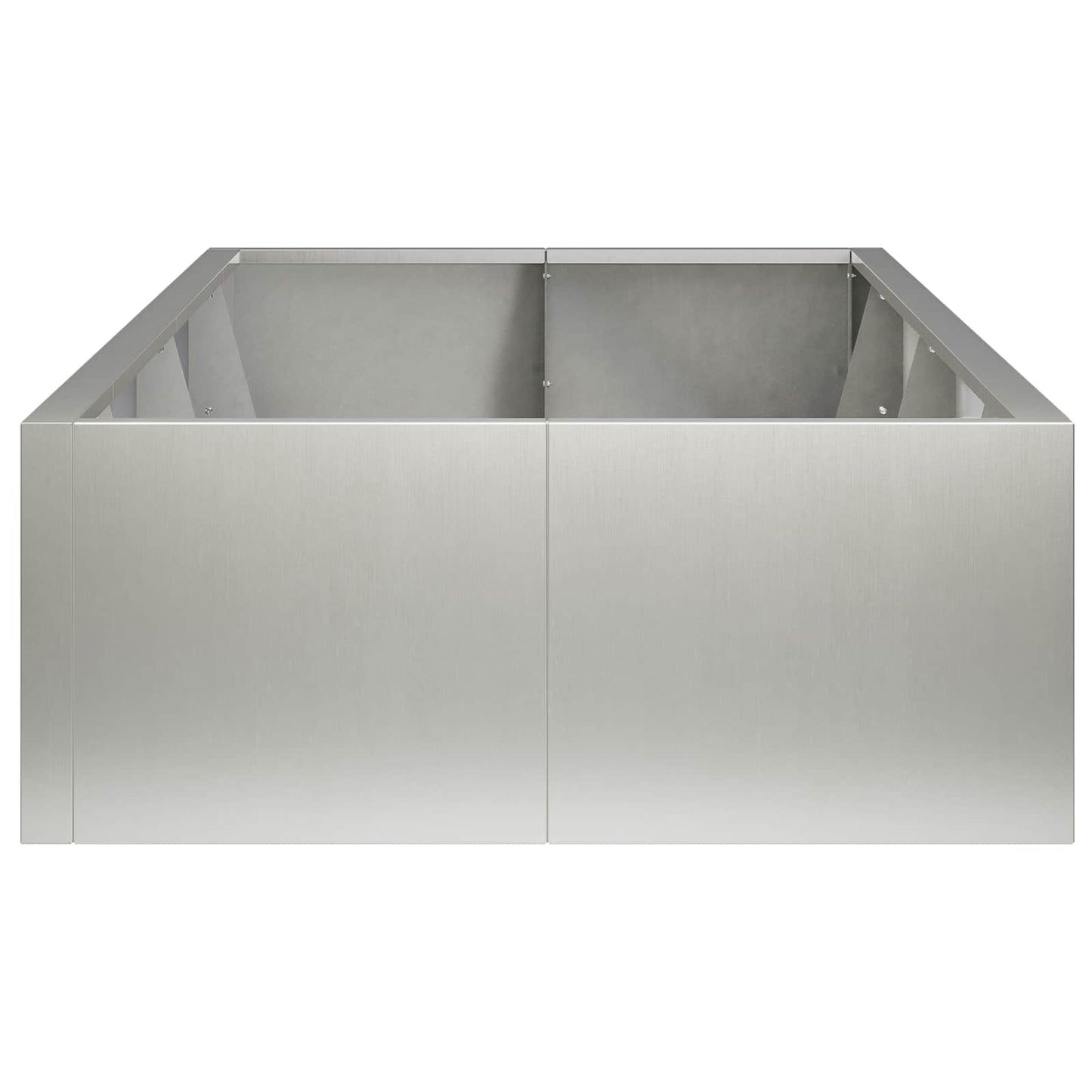 Retaining Wall 8 pcs 300 x 100 x 30 cm Stainless Steel Silver