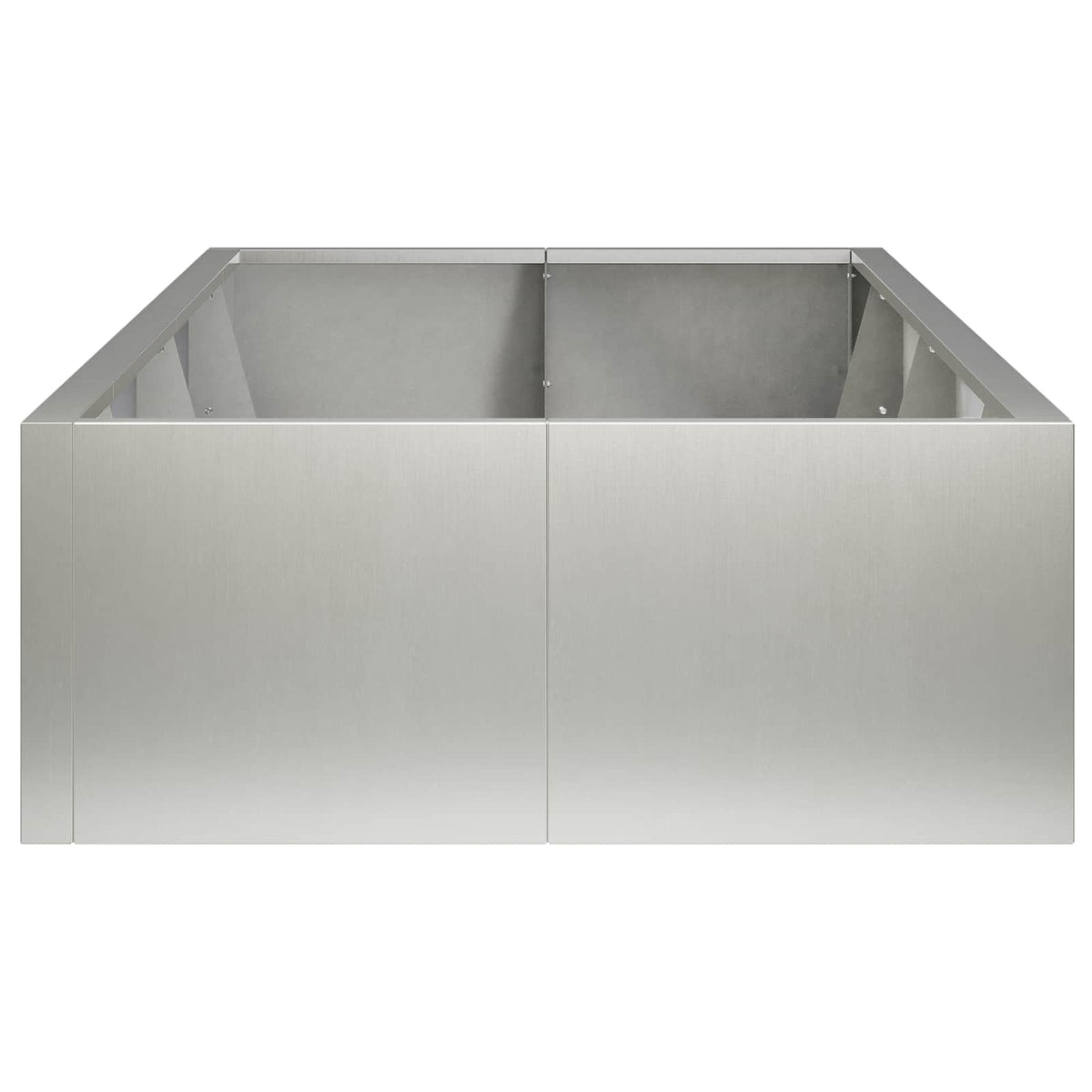 Retaining Wall 8 pcs 300 x 100 x 30 cm Stainless Steel Silver