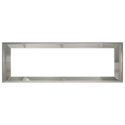 Retaining Wall 8 pcs 300 x 100 x 30 cm Stainless Steel Silver