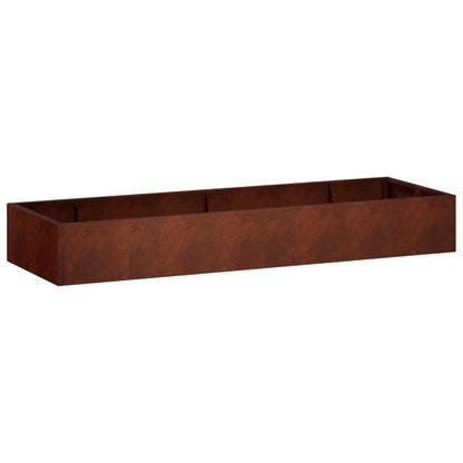 Retaining Wall 8 pcs 300 x 100 x 30 cm Weathering Steel Rusty