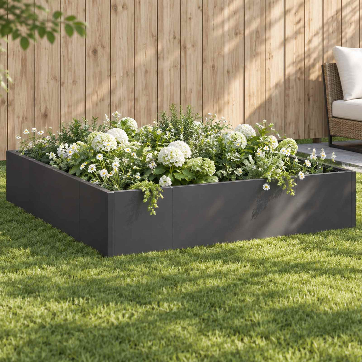 Retaining Wall 8 pcs 300 x 100 x 40 cm Steel Black
