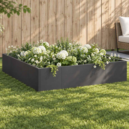 Retaining Wall 8 pcs 300 x 100 x 40 cm Steel Black