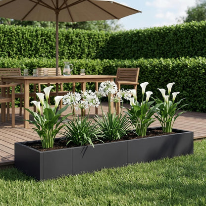 Retaining Wall 8 pcs 300 x 100 x 50 cm Steel Black