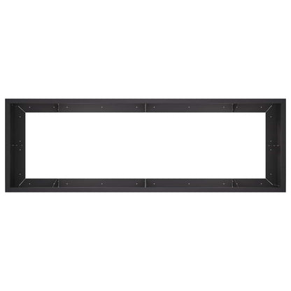 Retaining Wall 8 pcs 300 x 100 x 40 cm Steel Black