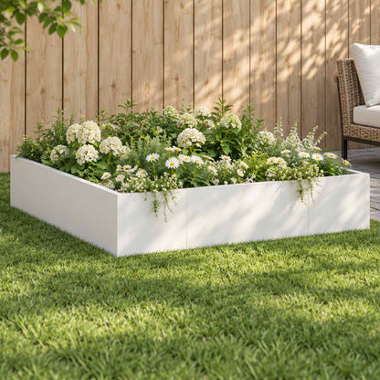 Retaining Wall 8 pcs 300 x 100 x 30 cm Steel White