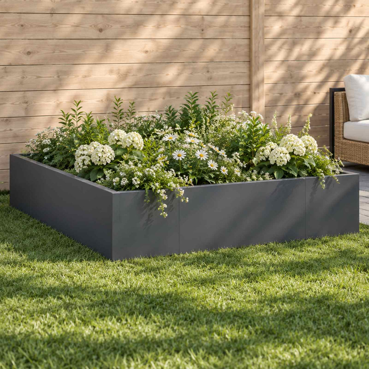 Retaining Wall 8 pcs 300 x 100 x 50 cm Steel Anthracite