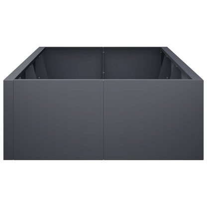 Retaining Wall 8 pcs 300 x 100 x 40 cm Steel Anthracite