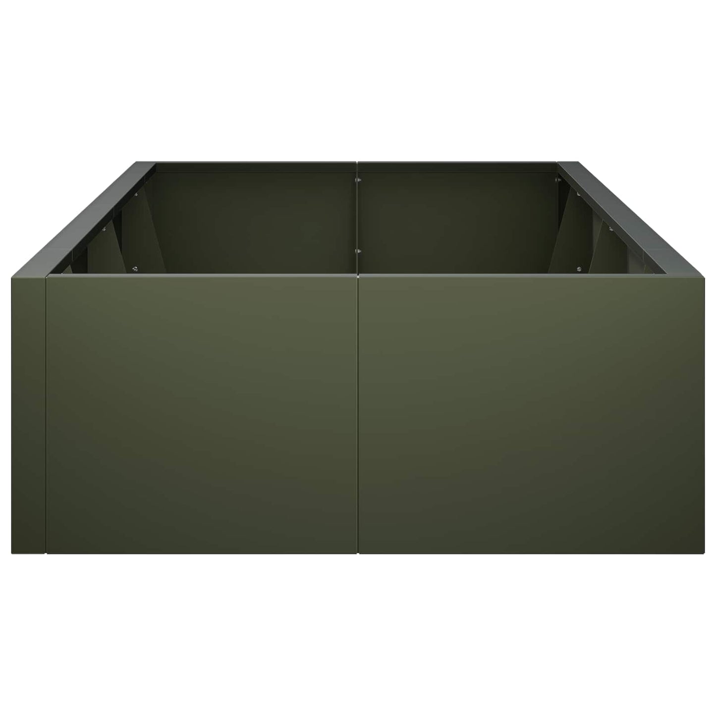 Retaining Wall 8 pcs 300 x 100 x 40 cm Steel Olive Green